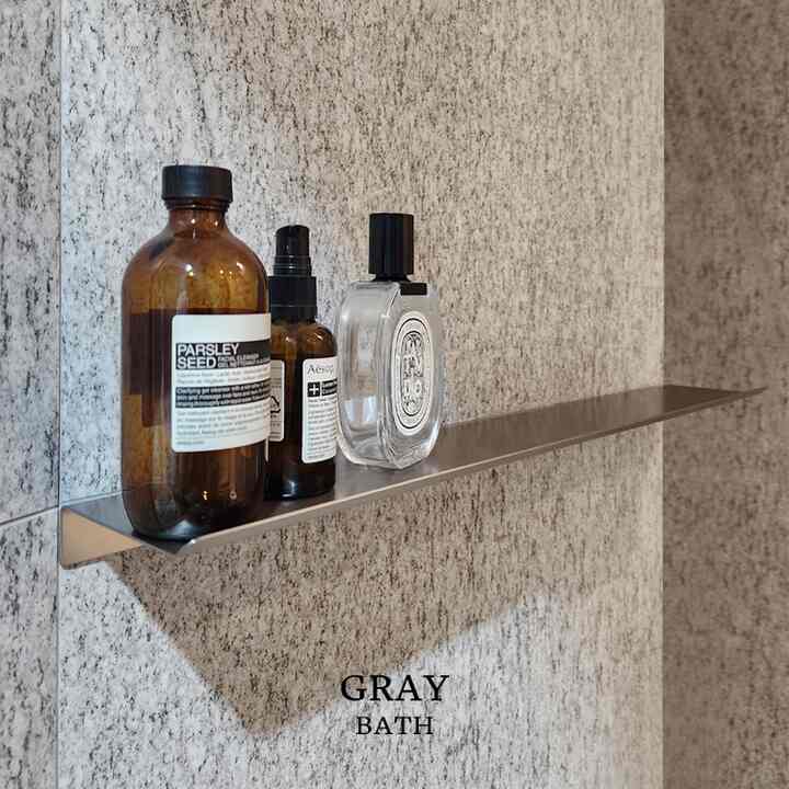 ステンレス 壁掛けシェルフ［5サイズ］