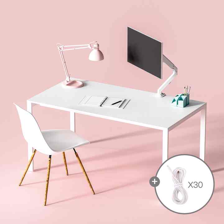 シングルホワイトモニターアーム MV-G1A