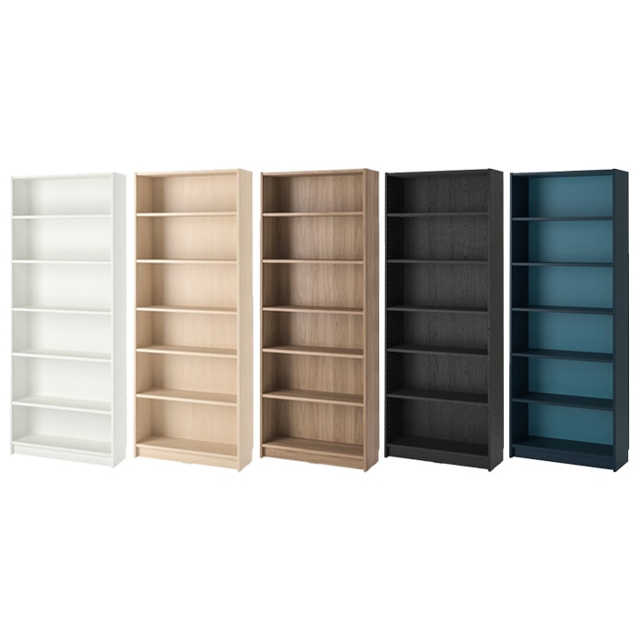 이케아 BILLY 빌리 6단 와이드 대형 책장 80x28x202cm 대형책장 장식장 진열장 서재 