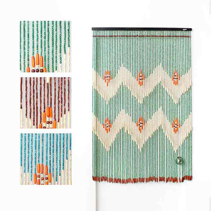 ウッドビーズ暖簾［3色］