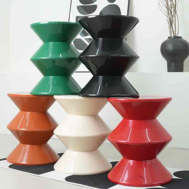 Hourglass Accent Stool