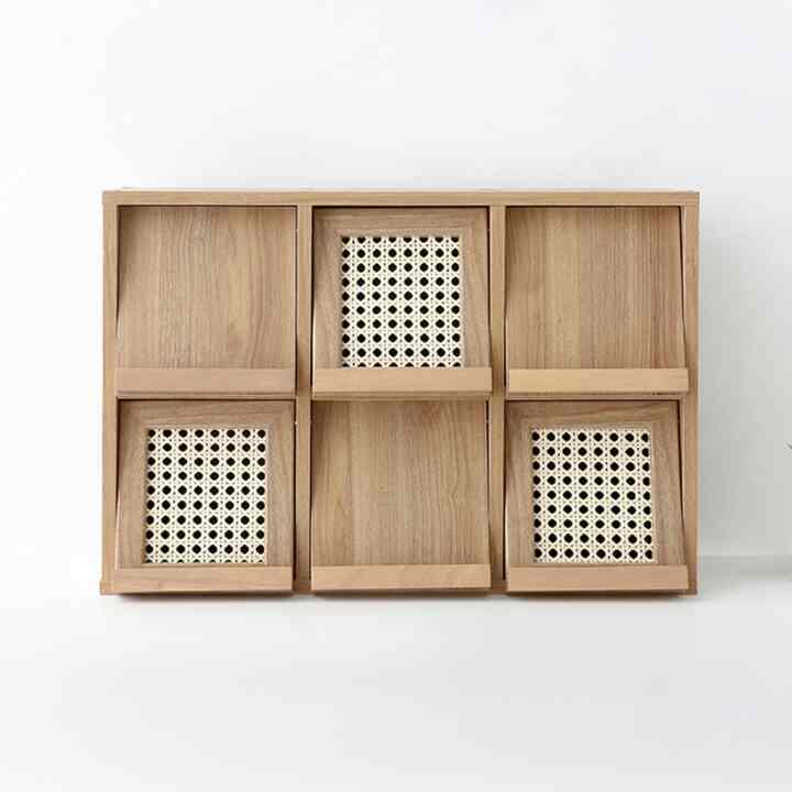 BILMON 雑誌収納付きチェスト 6扉