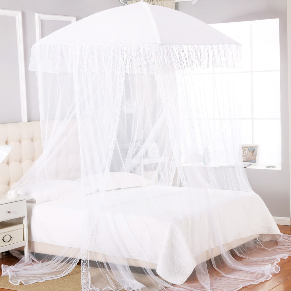 카마모 침대 캐노피 사각 모기장 투도어