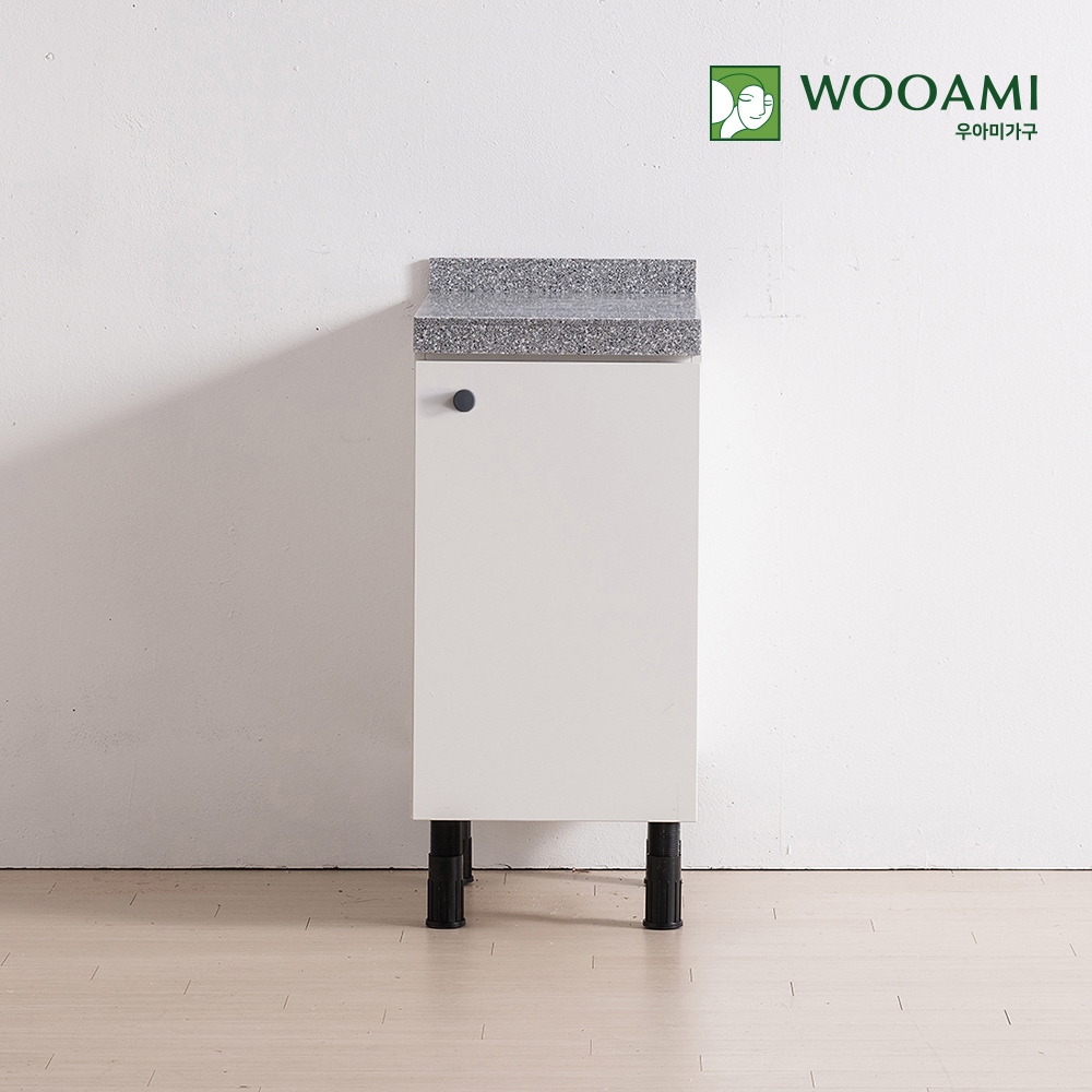 우아미가구 싱크대 400 인조대리석 조리대 11컬러 주방 인테리어 사무실 원룸 탕비실 