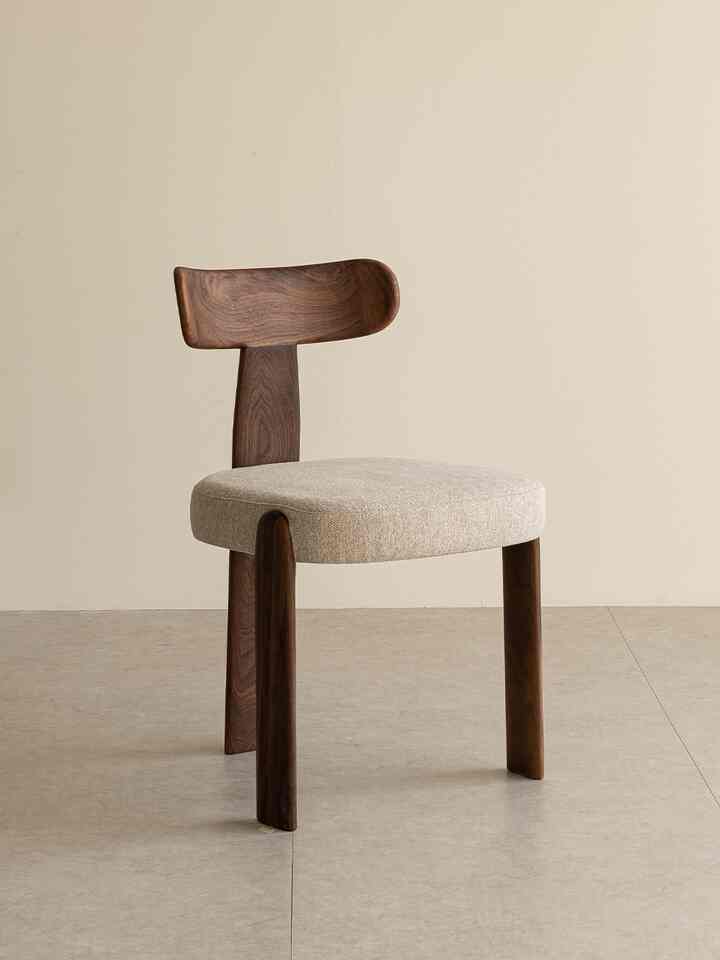 ウッドチェア 07 Walnut［7色］