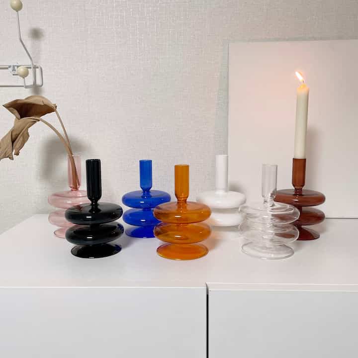 テーパーキャンドルホルダー［7色］