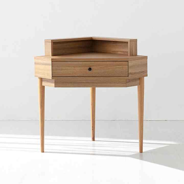 POLABO 引き出し付きコーナーデスクテーブル［2色］