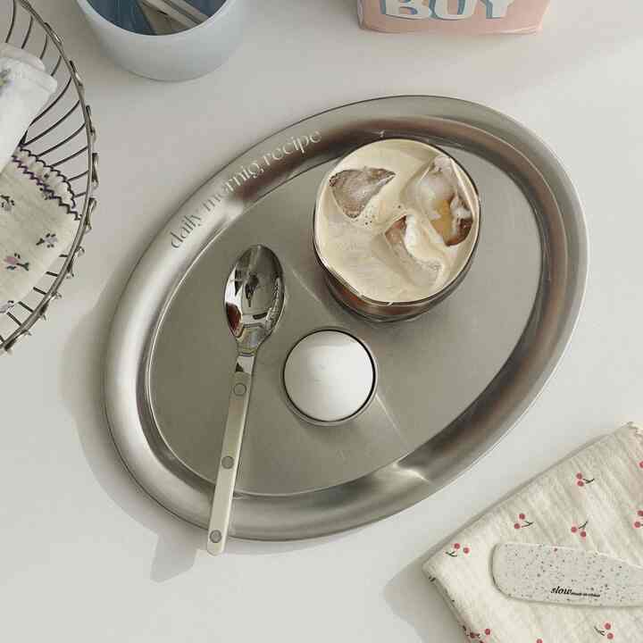 デイリー ブランチ ステンレス オーバルプレート(大)