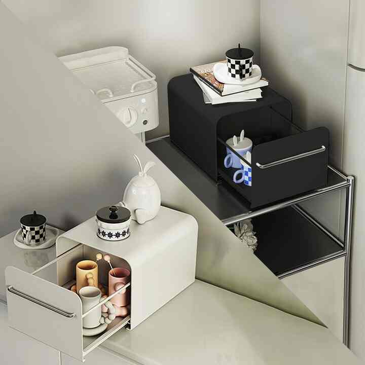 Mid-Century Slide Steel Storage Cabinet