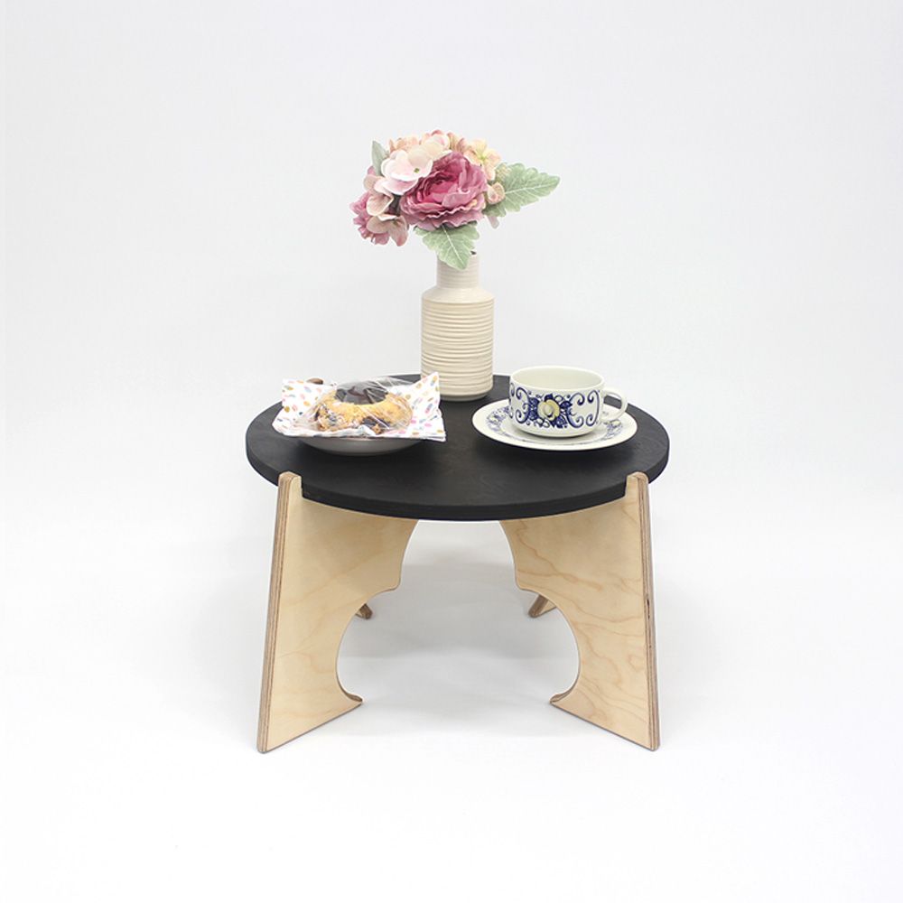 [오늘출발][신상품]GOYA 고야 타쿠A 블랙 자작나무 원목 미니 티테이블