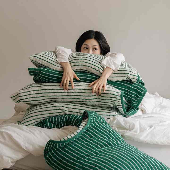 森 ぽかぽか モダール 枕カバー 50x75cm