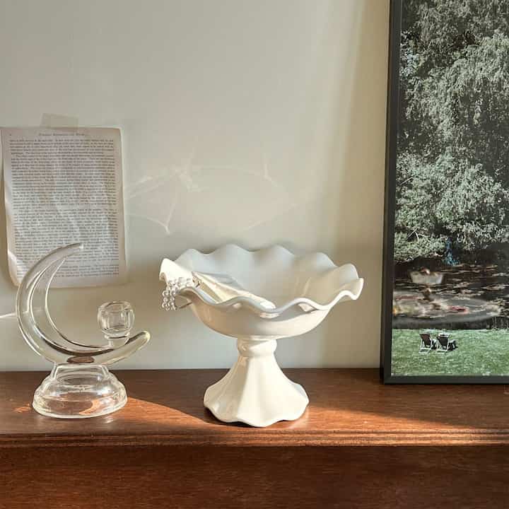 Wavy Pedestal Tray
