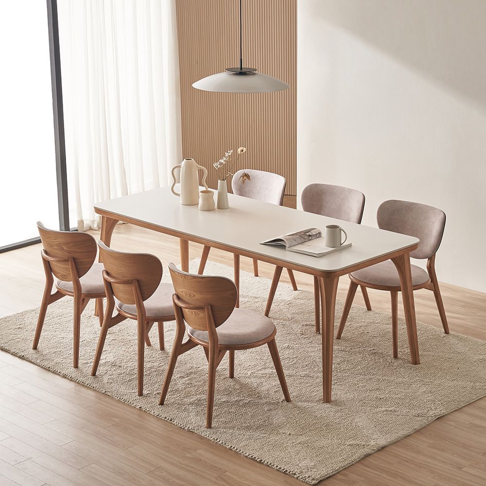 핀란디아 로이스 포세린 세라믹 애쉬원목 6인 식탁세트(의자6) 