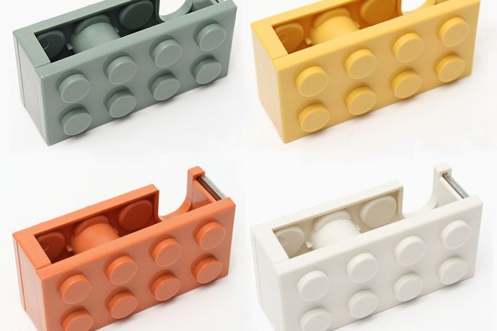 블럭 테이프 디스펜서 문구용 테이프커터(4색상) DD-12687