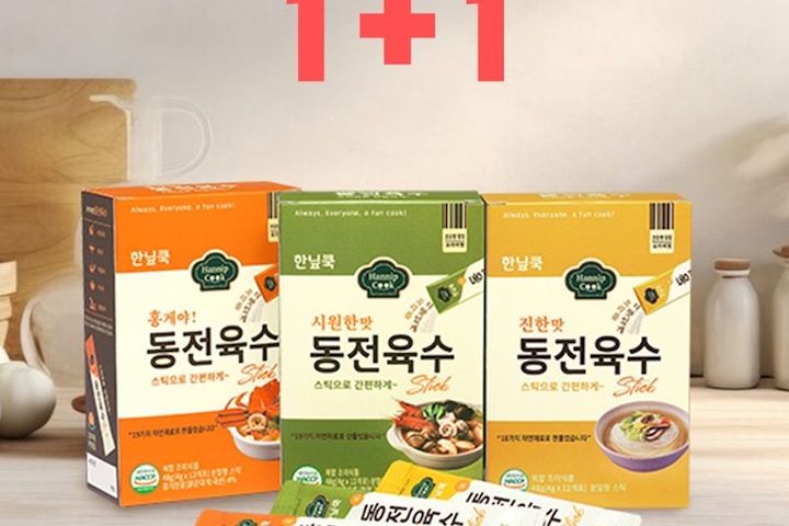 가루·조미료 > 동전육수 스틱형 4g 12포 1+1(총24개) 개별포장 가루육수 | 오늘의집 쇼핑 동전육수 스틱형 4g 12포 1+1(총24개) 개별포장... 