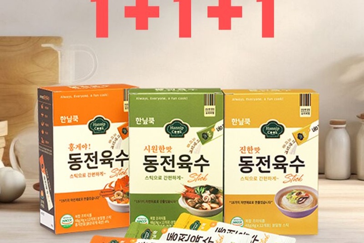 가루·조미료 > 동전육수 스틱형 4g 12포 1+1+1(총36개) 개별포장 가루육수 | 오늘의집 쇼핑 동전육수 스틱형 4g 12포 1+1+1(총36개) 개별포장... 