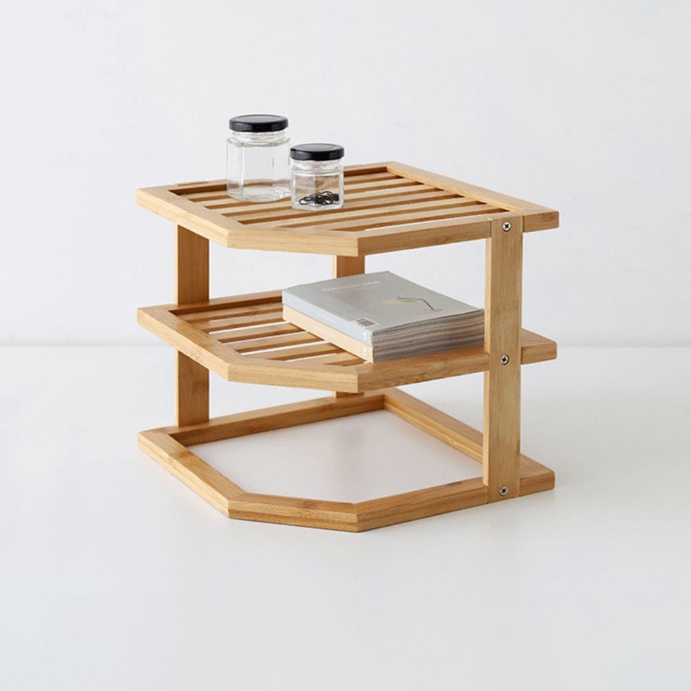 [오늘출발] [신상품] 마켓비 JAWAL 다용도선반 3단 대나무 9191.6540