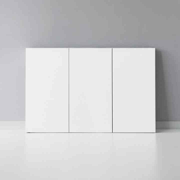 FIKK シンプル収納棚 3ドア [3色]