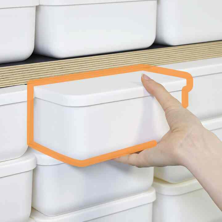 パントリー収納ボックス［3色・6サイズ］