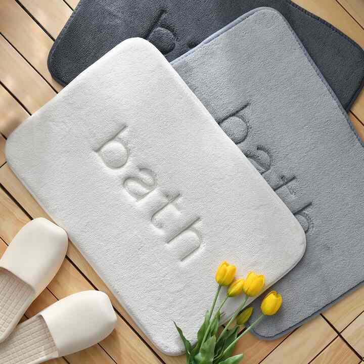 メモリーフォーム バスマット 2枚セット［3色］