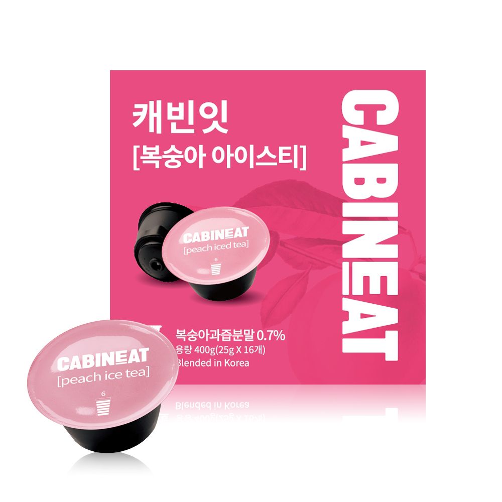 [신상품]캐빈잇 캐빈잇 돌체구스토 티캡슐 복숭아 아이스티 16개입