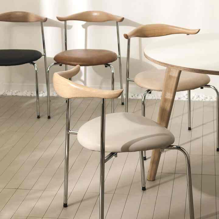 Mid Century Wooden Back Dining Chair