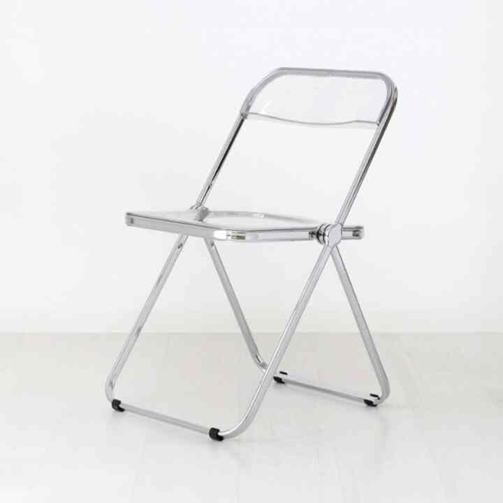 RUDAN 透明折りたたみ椅子［2色］