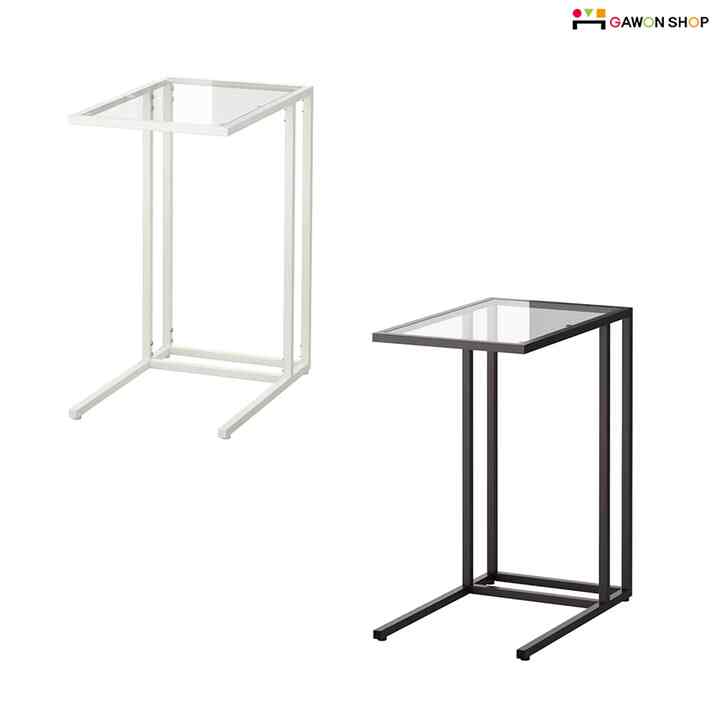 VITTSJÖ, Stand laptop, putih/kaca