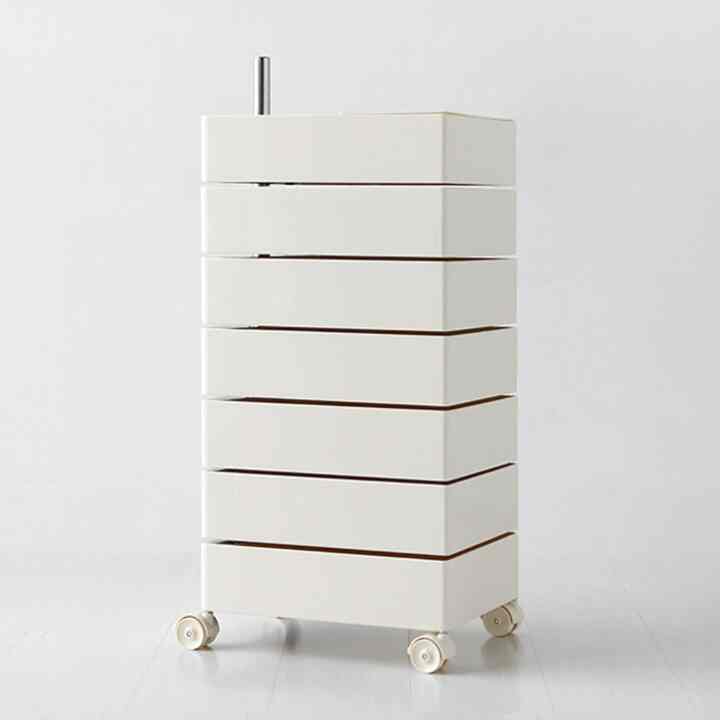 BINGEURI 回転引き出し ワゴン7段［8色］