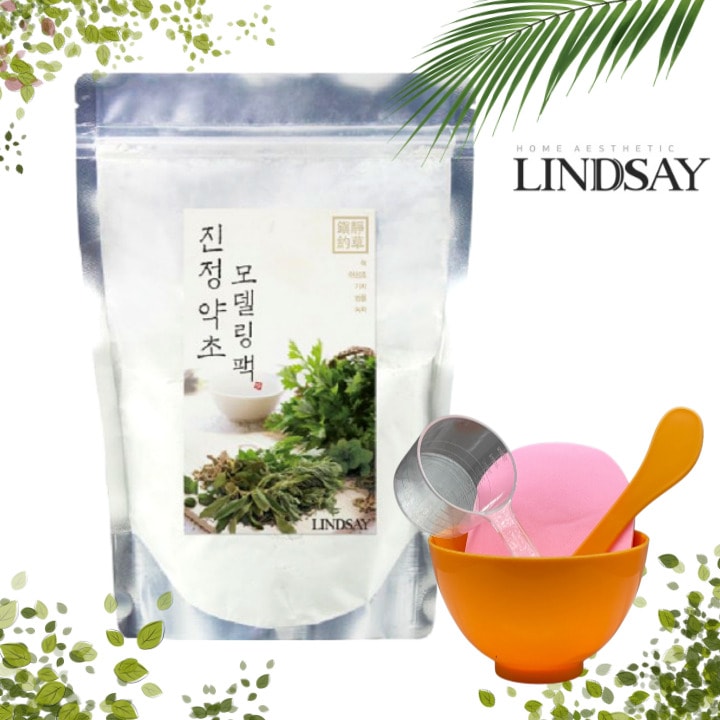 [오늘출발] [신상품] 린제이 대용량 모델링팩(진정약초)+팩도구 4종세트+해면추가