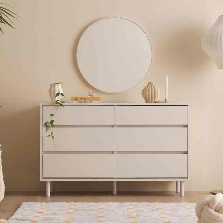 Hazle モダン 6段 チェスト 120cm