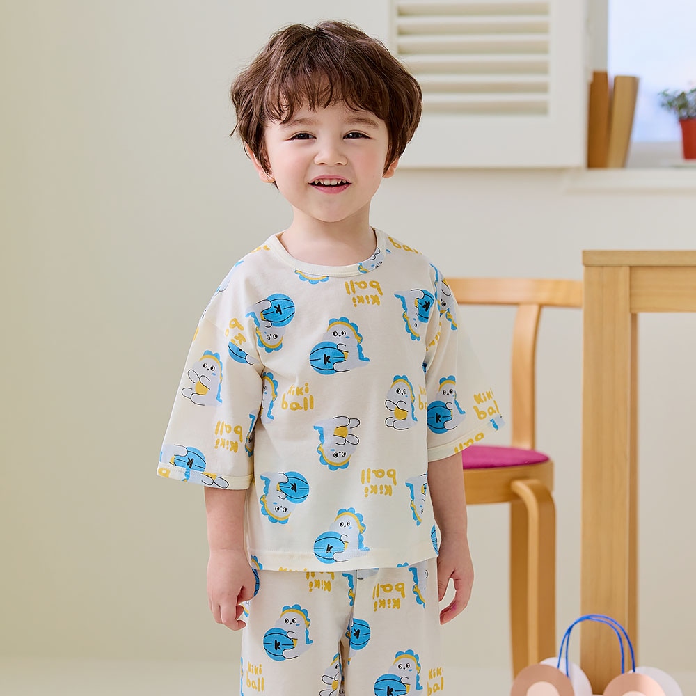 키키스토리 블루용용 코튼모달 루루핏 실내복