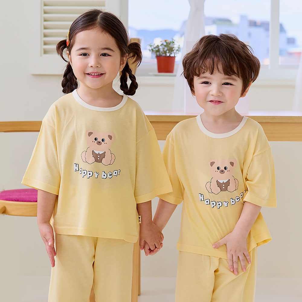 키키스토리 해피베어 코튼모달 루루핏 실내복