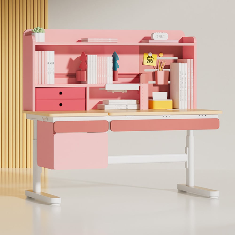 위드그로우 코넬 높이각도 조절 학생 책상(전면책장포함)