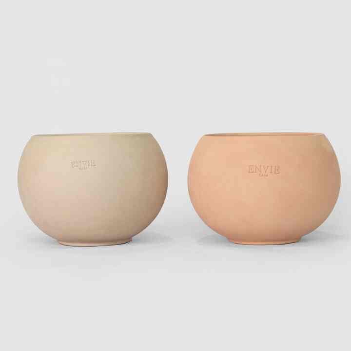 Envie Casa チェリーポット ベトナム製テラコッタ鉢［2色・3サイズ］
