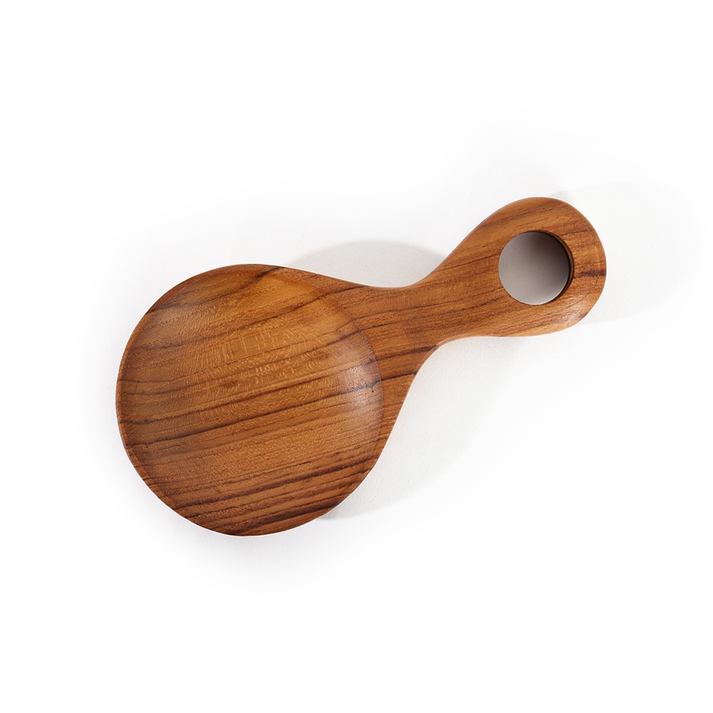 디에이트 시그니처 통원목 100% 티크 우드 손잡이 앞접시(소)