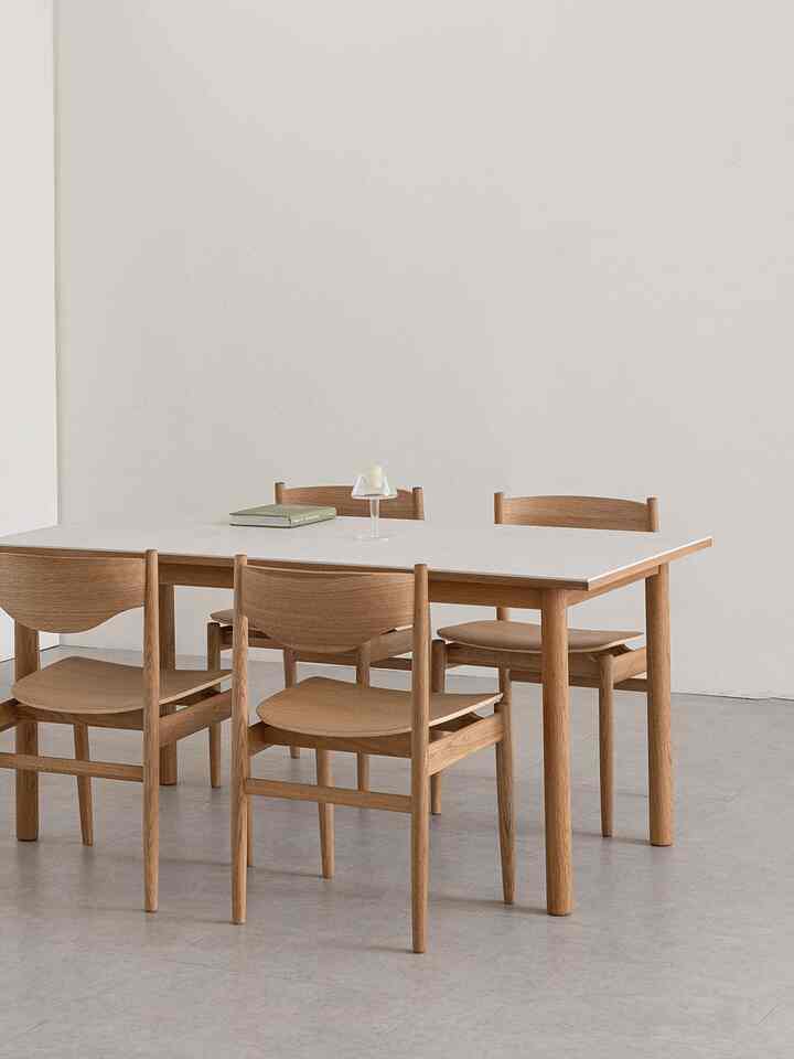 Plain oak porcelain ダイニングテーブル