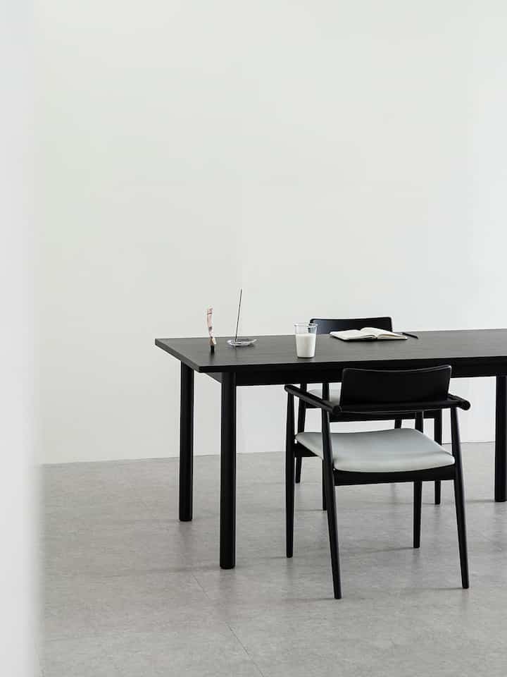 Plain black ダイニングテーブル