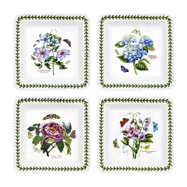 Portmeirion Botanic Garden 10.5-Inch Square Pasta Bowl