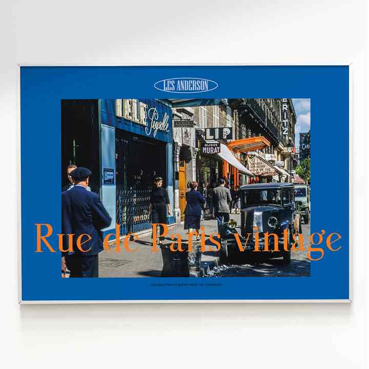 ミッドセンチュリーモダン ポスター Rue de Paris vintage 