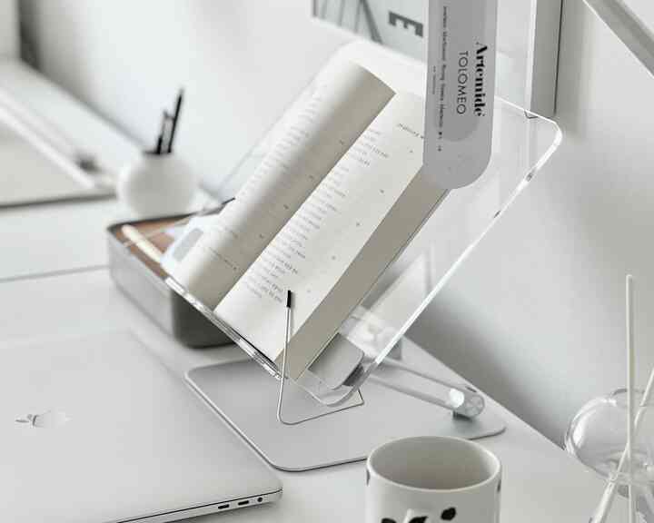 高さ調節 アクリル 透明 ブックスタンド PR02A