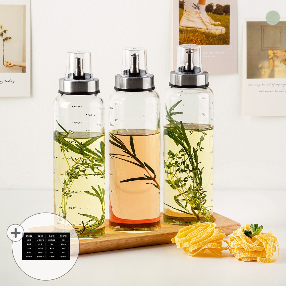 카페로메오 내열유리 오일병 200ml 3P - 에누리 가격비교