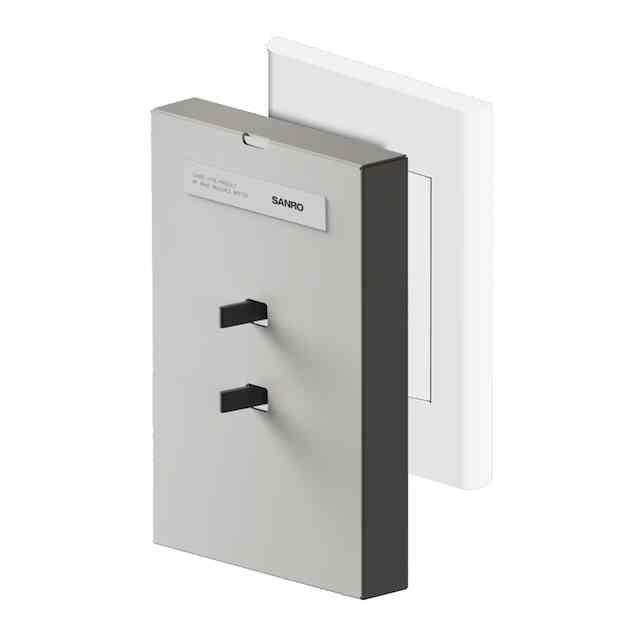 2口 スイッチカバー クリーム