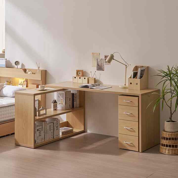 LAMIS ワイドデスク 140cm［2色］