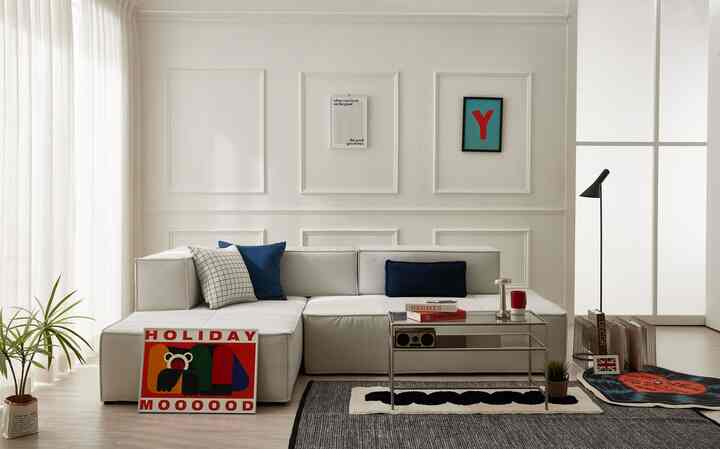 Agit ファブリック モジュールソファ［5色・2サイズ］