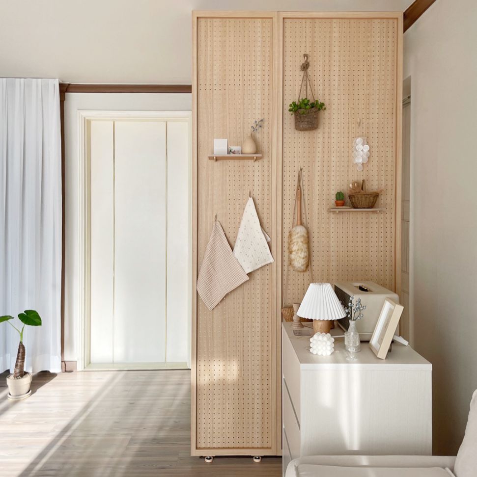 [신상품] 우드레이 공간분리 타공판 가벽 파티션 인테리어 무타공 가림막 파티션 335