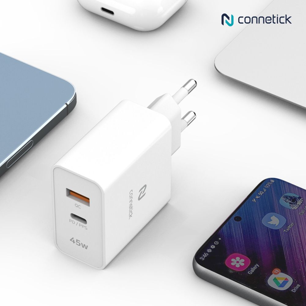 커네틱 45W USB PD 초고속 PPS멀티 듀얼 c타입 충전기