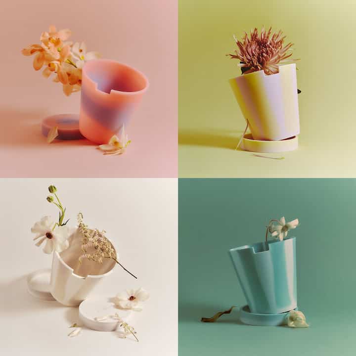 DIRTY POT リサイクルプラスチック植木鉢［4色］