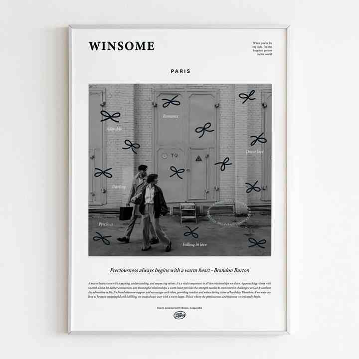 WINSOME リボンインテリアポスター