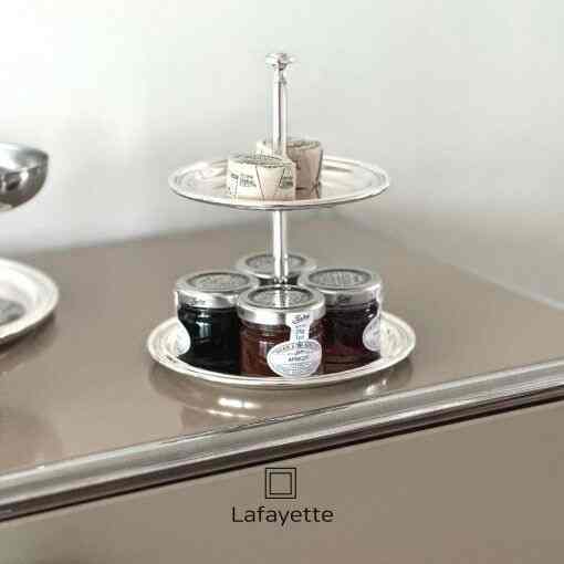 シルバー 2段 ケーキスタンド